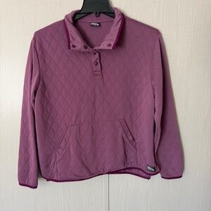 Eddie Bauer Mauve Quilted Pullover